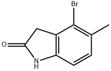4-bromo-5-methylindolin-2-one 结构式