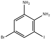 5-溴-3-碘苯-1,2-二胺 结构式