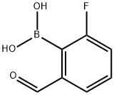 2-氟-6-醛基苯硼酸 结构式