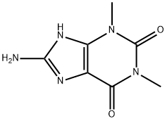 1H-Purine-2,6-dione, 8-amino-3,7-dihydro-1,3-dimethyl- 结构式