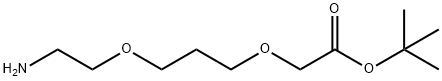 2-(3-(2-氨基乙氧基)丙氧基)乙酸叔丁酯 结构式