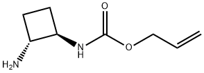 Prop-2-en-1-yl N-[(1R,2R)-2-aminocyclobutyl]carbamate 结构式