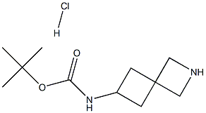 N-2-氮杂螺[3.3]庚-6-基氨基甲酸叔丁酯 盐酸盐 结构式