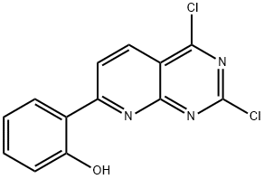 2-(2,4-DICHLOROPYRIDO[2,3-D]PYRIMIDIN-7-YL)PHENOL 结构式