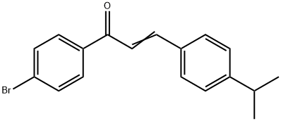 (2E)-1-(4-bromophenyl)-3-[4-(propan-2-yl)phenyl]prop-2-en-1-one 结构式