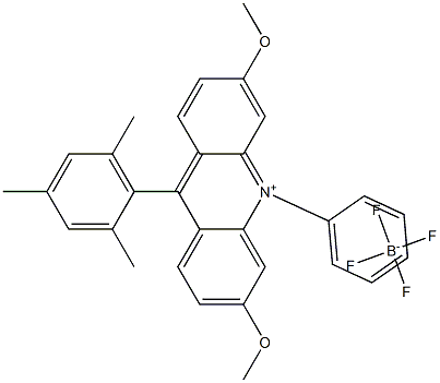 9-三甲基-3,6-二甲氧基-10-苯基吖啶四氟硼酸盐 结构式