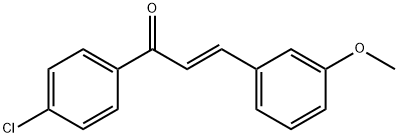 (2E)-1-(4-chlorophenyl)-3-(3-methoxyphenyl)prop-2-en-1-one 结构式