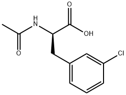 N-乙酰基-D-3-氯苯丙氨酸 结构式