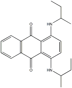 9,10-Anthracenedione, 1,4-bis[(1-methylpropyl)amino]- 结构式