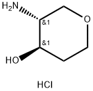 (3R,4R)-3-AMINO-4-HYDROXY-TETRAHYDROPYRAN HCL 结构式