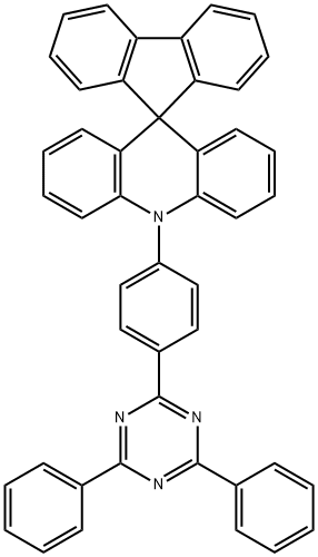1-(4-(4,6-二苯基-1,3,5-三嗪-2-基)苯基)-1H-螺[[啶-9,9'-芴 结构式