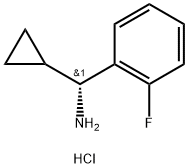 (1R)CYCLOPROPYL(2-FLUOROPHENYL)METHYLAMINE HYDROCHLORIDE 结构式