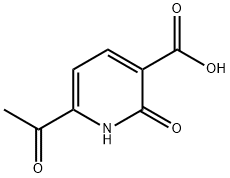 3-Pyridinecarboxylic acid, 6-acetyl-1,2-dihydro-2-oxo- 结构式