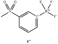 Potassium trifluoro(3-(methylsulfonyl)phenyl)borate 结构式