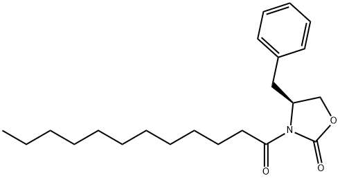(4S)-4-benzyl-3-dodecanoyl-1,3-oxazolidin-2-one 结构式
