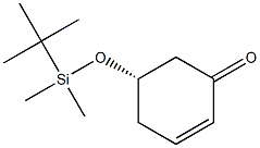 2-Cyclohexen-1-one, 5-[[(1,1-dimethylethyl)dimethylsilyl]oxy]-, (5S)- 结构式