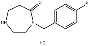 4-(4-氟苄基)-1,4-二氮杂-5-酮盐酸盐 结构式