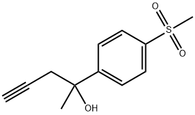 2-[4-(Methylsulfonyl)phenyl]-4-pentyn-2-ol 结构式