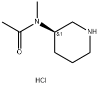 N-methyl-N-[(3R)-piperidin-3-yl]acetamide hydrochloride 结构式