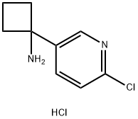 1-(6-chloropyridin-3-yl)cyclobutanamine hydrochloride 结构式