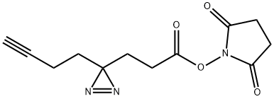 2,5-DIOXOPYRROLIDIN-1-YL 3-(3-(BUT-3-YN-1-YL)-3H-DIAZIRIN-3-YL)PROPANOATE 结构式