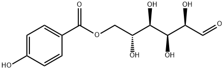 6-O-对羟基苯甲酰葡萄糖 结构式