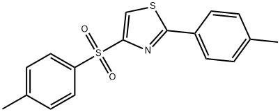 2-(4-methylphenyl)-4-(4-methylphenyl)sulfonyl-1,3-thiazole 结构式