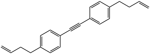 1,2-双(4-丁烯基苯基)乙炔 结构式