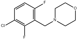 4-[(3-Chloro-2,6-difluorophenyl)methyl]morpholine 结构式