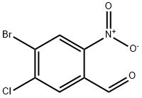 4-溴-5-氯-2-硝基苯甲醛 结构式