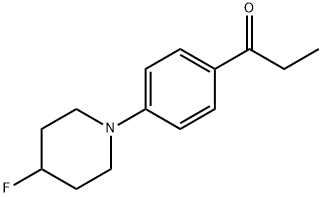 1-(4-(4-fluoropiperidin-1-yl)phenyl)propan-1-one 结构式