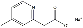 2-(4-甲基吡啶-2-基)乙酸乙酯钠盐 结构式