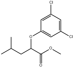 Methyl 2-(3,5-dichlorophenoxy)-4-methylpentanoate 结构式