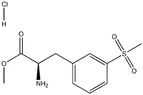 (R)-2-氨基-3-甲砜基 -苯丙酸甲酯盐酸盐 结构式