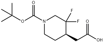 (R)-2-(1-(tert-butoxycarbonyl)-3,3-difluoropiperidin-4-yl)aceticacid