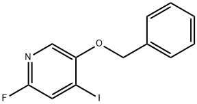 2-氟-4-碘-5-苄氧基吡啶 结构式