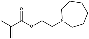 2-(氮杂环庚烷-1-基)乙基甲基丙烯酸酯 结构式