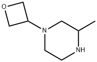 3-methyl-1-(oxetan-3-yl)piperazine 结构式