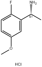 (R)-1-(2-fluoro-5-methoxyphenyl)ethan-1-amine hydrochloride 结构式