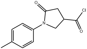 5-oxo-1-(p-tolyl)pyrrolidine-3-carbonyl chloride 结构式