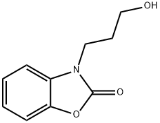 3-(3-羟丙基)-2,3-二氢-1,3-苯并噁唑-2-酮 结构式