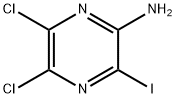 5,6-二氯-3-碘吡嗪-2-胺 结构式