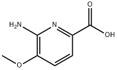 6-氨基-5-甲氧基吡啶甲酸 结构式