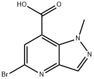 5-bromo-1-methyl-1H-pyrazolo[4,3-b]pyridine-7-carboxylic acid 结构式