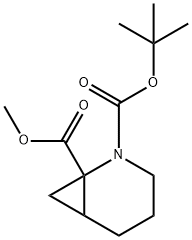 2-Azabicyclo[4.1.0]heptane-1,2-dicarboxylic acid, 2-(1,1-dimethylethyl) 1-methyl ester 结构式