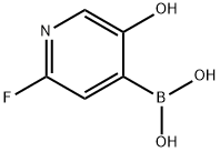 2-Fluoro-5-hydroxypyridine-4-boronic acid 结构式