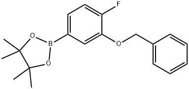 2-(3-(苯氧基)-4-氟苯基)-硼酸频哪醇酯 结构式