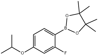 2-氟-4-异丙氧基苯硼酸频那醇酯 结构式