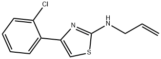 N-烯丙基-4-(2-氯苯基)噻唑-2-胺 结构式