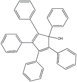 2,4-Cyclopentadien-1-ol, 1,2,3,4,5-pentaphenyl- 结构式